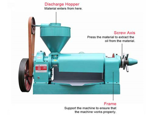 Spécifications du type de machine à huile de noix de coco en Mauritanie